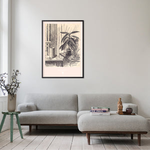 Indrammet "Living Room Copenhagen 1948" Bungalow Tisvildeleje 🌴 