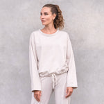 CHARLOTTE-softer Oversize-Wohlfühl-Sweater,Fleece Terry,Yoga