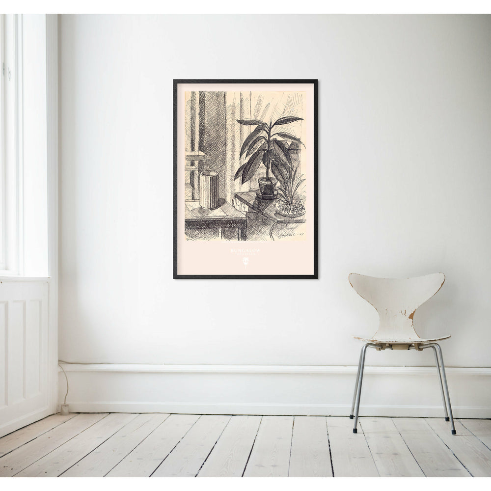 Uden ramme - Living Room Copenhagen 1948 plakat Bungalow Tisvildeleje 🌴 