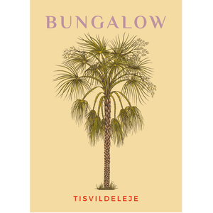 
                
                    Hent billedet ind I galleri viser, Uden ramme - Palmeplakat Gul plakat Bungalow Tisvildeleje 🌴 
                
            